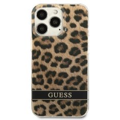 Guess GUESS GUHCP13LHSLEOW IPHONE 13 PRO / 13 6,1" HNĚDÉ/HNĚDÉ PEVNÉ POUZDRO LEOPARD