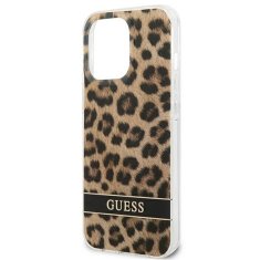 Guess GUESS GUHCP13LHSLEOW IPHONE 13 PRO / 13 6,1" HNĚDÉ/HNĚDÉ PEVNÉ POUZDRO LEOPARD