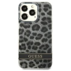 Guess GUESS GUHCP13LHSLEOK IPHONE 13 PRO / 13 6,1" ŠEDÝ/ŠEDÝ PEVNÝ OBAL LEOPARD