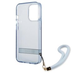 Guess GUESS GUHCP13LHTSGSB IPHONE 13 PRO / 13 6,1" MODRO/MODRÉ PEVNÉ POUZDRO TRANSLUCENT STAP