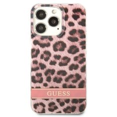 Guess GUESS GUHCP13XHSLEOP IPHONE 13 PRO MAX 6,7" RŮŽOVÉ/RŮŽOVÉ PEVNÉ POUZDRO LEOPARD