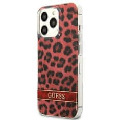 Guess GUESS GUHCP13LHSLEOR IPHONE 13 PRO / 13 6,1" ČERVENÝ/ČERVENÝ PEVNÝ OBAL LEOPARD