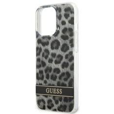 Guess GUESS GUHCP13LHSLEOK IPHONE 13 PRO / 13 6,1" ŠEDÝ/ŠEDÝ PEVNÝ OBAL LEOPARD