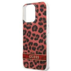 Guess GUESS GUHCP13LHSLEOR IPHONE 13 PRO / 13 6,1" ČERVENÝ/ČERVENÝ PEVNÝ OBAL LEOPARD