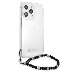 Guess GUESS GUHCP13XKPSBK IPHONE 13 PRO MAX 6,7" PRŮHLEDNÝ PEVNÝ OBAL BLACK PEARL