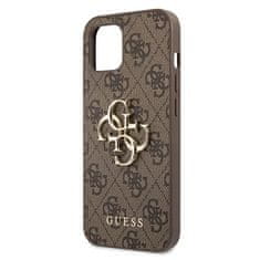 Guess GUESS GUHCP13M4GMGBR IPHONE 13 / 14 / 15 HNĚDÝ/HNĚDÝ PEVNÝ OBAL 4G BIG METAL LOGO