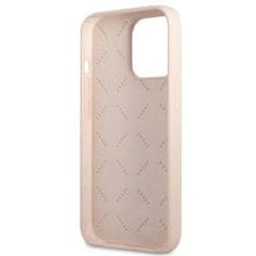 Guess GUESS GUHCP13XSLTGP IPHONE 13 PRO MAX 6,7" RŮŽOVÝ/RŮŽOVÝ PEVNÝ OBAL SILIKONOVÝ TROJÚHELNÍK