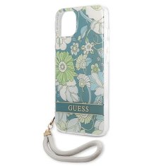 Guess GUESS GUHCP13MHFLSN IPHONE 13/14/15 6,1" ZELENÉ/ZELENÉ PEVNÉ POUZDRO FLOWER STRAP