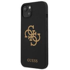 Guess GUESS GUHCP13SLS4GGBK IPHONE 13 MINI 5,4" ČERNÝ/ČERNÝ PEVNÝ OBAL SILIKONOVÉ 4G LOGO