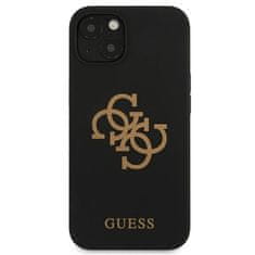 Guess GUESS GUHCP13SLS4GGBK IPHONE 13 MINI 5,4" ČERNÝ/ČERNÝ PEVNÝ OBAL SILIKONOVÉ 4G LOGO