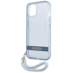 Guess GUESS GUHCP13MHTSGSB IPHONE 13 / 14 / 15 6,1" MODRO/MODRÉ PEVNÉ POUZDRO TRANSLUCENT STRAP