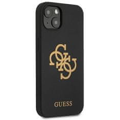 Guess GUESS GUHCP13SLS4GGBK IPHONE 13 MINI 5,4" ČERNÝ/ČERNÝ PEVNÝ OBAL SILIKONOVÉ 4G LOGO