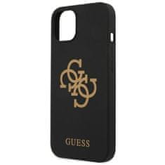 Guess GUESS GUHCP13SLS4GGBK IPHONE 13 MINI 5,4" ČERNÝ/ČERNÝ PEVNÝ OBAL SILIKONOVÉ 4G LOGO