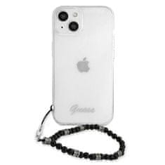 Guess GUESS GUHCP13MKPSBK IPHONE 13 / 14 / 15 6,1" PRŮHLEDNÉ PEVNÉ POUZDRO BLACK PEARL