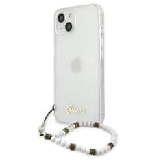 Guess GUESS GUHCP13SKPSWH IPHONE 13 MINI 5,4" PRŮHLEDNÉ PEVNÉ POUZDRO WHITE PEARL