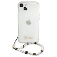 Guess GUESS GUHCP13SKPSWH IPHONE 13 MINI 5,4" PRŮHLEDNÉ PEVNÉ POUZDRO WHITE PEARL