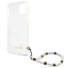 Guess GUESS GUHCP13SKPSWH IPHONE 13 MINI 5,4" PRŮHLEDNÉ PEVNÉ POUZDRO WHITE PEARL