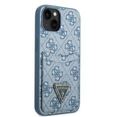 Guess GUESS GUHCP13SP4TPB IPHONE 13 MINI 5,4" MODRO/MODRÉ PEVNÉ POUZDRO 4G SLOT PRO KARTY S LOGEM TROJÚHELNÍKU