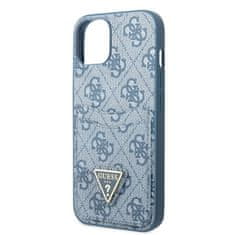 Guess GUESS GUHCP13SP4TPB IPHONE 13 MINI 5,4" MODRO/MODRÉ PEVNÉ POUZDRO 4G SLOT PRO KARTY S LOGEM TROJÚHELNÍKU