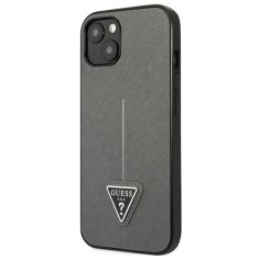 Guess GUESS GUHCP13SPSATLG IPHONE 13 MINI 5,4" STŘÍBRNÝ/STŘÍBRNÝ PEVNÝ OBAL SAFFIANOTRIANGLE LOGO