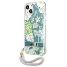 Guess GUESS GUHCP13SHFLSN IPHONE 13 MINI 5,4" ZELENÉ/ZELENÉ PEVNÉ POUZDRO FLOWER STRAP