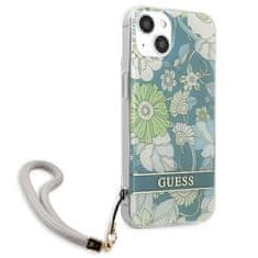 Guess GUESS GUHCP13SHFLSN IPHONE 13 MINI 5,4" ZELENÉ/ZELENÉ PEVNÉ POUZDRO FLOWER STRAP