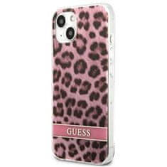 Guess GUESS GUHCP13SHSLEOP IPHONE 13 MINI 5,4" RŮŽOVÉ/RŮŽOVÉ PEVNÉ POUZDRO LEOPARD