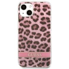 Guess GUESS GUHCP13SHSLEOP IPHONE 13 MINI 5,4" RŮŽOVÉ/RŮŽOVÉ PEVNÉ POUZDRO LEOPARD