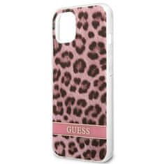 Guess GUESS GUHCP13SHSLEOP IPHONE 13 MINI 5,4" RŮŽOVÉ/RŮŽOVÉ PEVNÉ POUZDRO LEOPARD