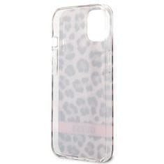 Guess GUESS GUHCP13SHSLEOP IPHONE 13 MINI 5,4" RŮŽOVÉ/RŮŽOVÉ PEVNÉ POUZDRO LEOPARD