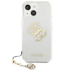 Guess GUESS GUHCP13SKS4GGO IPHONE 13 MINI 5,4" PRŮHLEDNÝ PEVNÝ OBAL 4G GOLD CHARMS COLLECTION