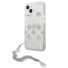 Guess GUESS GUHCP13SKSPESI IPHONE 13 MINI 5,4" STŘÍBRNÝ/STŘÍBRNÝ PEVNÝ OBAL PEONY CHAIN COLLECTION