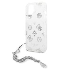 Guess GUESS GUHCP13SKSPESI IPHONE 13 MINI 5,4" STŘÍBRNÝ/STŘÍBRNÝ PEVNÝ OBAL PEONY CHAIN COLLECTION