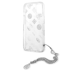 Guess GUESS GUHCP13SKSPESI IPHONE 13 MINI 5,4" STŘÍBRNÝ/STŘÍBRNÝ PEVNÝ OBAL PEONY CHAIN COLLECTION