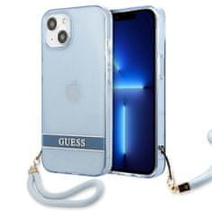 Guess GUESS GUHCP13SHTSGSB IPHONE 13 MINI 5,4" MODRO/MODRÉ PEVNÉ POUZDRO TRANSLUCENT STAP