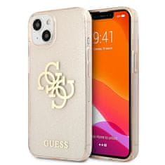 Guess GUESS GUHCP13SPCUGL4GGO IPHONE 13 MINI 5,4" ZLATÝ/ZLATÝ PEVNÝ OBAL GLITTER 4G BIG LOGO