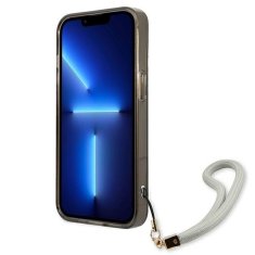 Guess GUESS GUHCP13SHTSGSK IPHONE 13 MINI 5,4" ČERNO/ČERNÉ PEVNÉ POUZDRO TRANSLUCENT STRAP