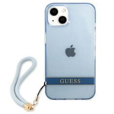 Guess GUESS GUHCP13SHTSGSB IPHONE 13 MINI 5,4" MODRO/MODRÉ PEVNÉ POUZDRO TRANSLUCENT STAP