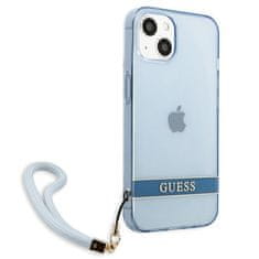 Guess GUESS GUHCP13SHTSGSB IPHONE 13 MINI 5,4" MODRO/MODRÉ PEVNÉ POUZDRO TRANSLUCENT STAP