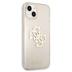 Guess GUESS GUHCP13SPCUGL4GGO IPHONE 13 MINI 5,4" ZLATÝ/ZLATÝ PEVNÝ OBAL GLITTER 4G BIG LOGO