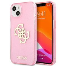 Guess GUESS GUHCP13SPCUGL4GPI IPHONE 13 MINI 5,4" RÓŻOWY/PINK HARD CASE GLITTER 4G BIG LOGO