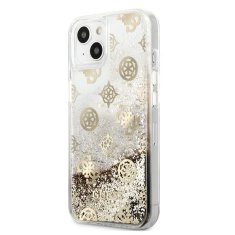 Guess GUESS GUHCP13SLGPEGO IPHONE 13 MINI 5,4" ZLATÝ/ZLATÝ PEVNÝ OBAL PIVOŇKA LIQUID GLITTER