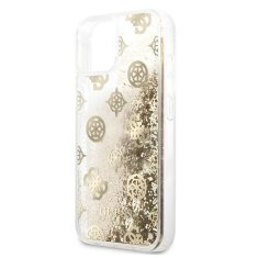 Guess GUESS GUHCP13SLGPEGO IPHONE 13 MINI 5,4" ZLATÝ/ZLATÝ PEVNÝ OBAL PIVOŇKA LIQUID GLITTER