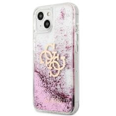 Guess GUESS GUHCP13SLG4GPI IPHONE 13 MINI 5,4" RŮŽOVÝ/RŮŽOVÝ PEVNÝ OBAL 4G BIG LIQUID GLITTER