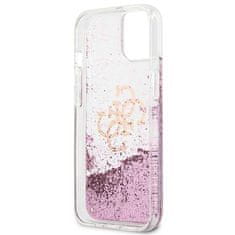 Guess GUESS GUHCP13SLG4GPI IPHONE 13 MINI 5,4" RŮŽOVÝ/RŮŽOVÝ PEVNÝ OBAL 4G BIG LIQUID GLITTER