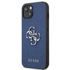 Guess GUESS GUHCP13SSA4GSBL IPHONE 13 MINI 5,4" MODRO/MODRÉ PEVNÉ POUZDRO SAFFIANO 4G METAL LOGO