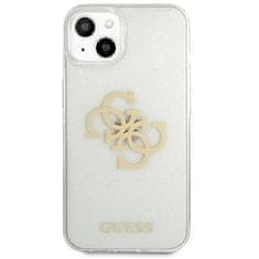 Guess GUESS GUHCP13SPCUGL4GTR IPHONE 13 MINI 5,4" PRŮHLEDNÉ PEVNÉ POUZDRO GLITTER 4G BIG LOGO