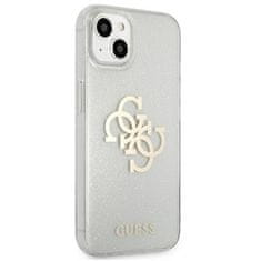 Guess GUESS GUHCP13SPCUGL4GTR IPHONE 13 MINI 5,4" PRŮHLEDNÉ PEVNÉ POUZDRO GLITTER 4G BIG LOGO