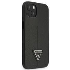 Guess GUESS GUHCP13SPSATLK IPHONE 13 MINI 5,4" ČERNÝ/ČERNÝ PEVNÝ OBAL SAFFIANOTRIANGLE LOGO