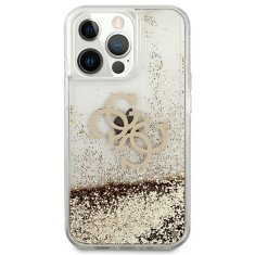 Guess GUESS GUHCP13XLG4GGO IPHONE 13 PRO MAX 6,7" ZLATÝ/ZLATÝ PEVNÝ OBAL 4G BIG LIQUID GLITTER